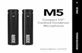 Compact 1/2” Cardioid Condenser Microphones