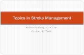 Topics in Stroke Management