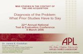 Diagnosis of the Problem: What Prior Studies Have to Say
