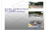 Code of Practice for Works on Public Streets 1