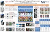Light Field Messaging with Photographic Steganography