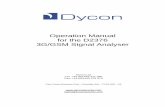 Operation Manual for the D2376 3G/GSM Signal Analyser