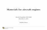 Materials for aircraft engines - colorado.edu