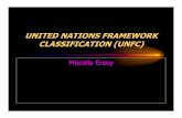 UNITED NATIONS FRAMEWORK CLASSIFICATION (UNFC)