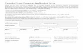 Yamaha Grant Program Application Form Update