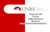 Payroll Off Cycle Adjustments Report - University of New ...