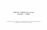MSS Mid Exam 65Q / 108