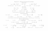 Formula Sheet - Physics 11