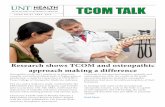 Research shows TCOM and osteopathic approach making a ...