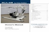 Prism SGA-440 Sit to Stand Lift User Manual