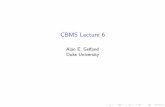 CBMS Lecture 6