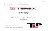 Terex PT30 Posi-Track Loader Operation and Maintenance …