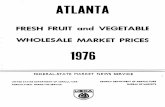 FRESH FRUIT and VEGETABLE WHOLESALE MARKET PRICES