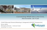 Converting MSW Into Low-Cost, Renewable Jet Fuel