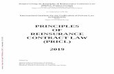 PRINCIPLES OF REINSURANCE CONTRACT LAW (PRICL) 2019
