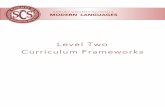 Level Two Curriculum Frameworks