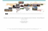 Aid Effectiveness in the Infrastructure Sector: Final Report