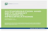 AUTHORISATION AND SETTLEMENT TECHNICAL …