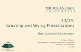 10/14: Creating and Giving Presentations
