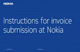 Instructions for invoice submission at Nokia
