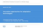 Innovative approaches for adaptation technologies
