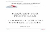 REQUEST FOR PROPOSALS TERMINAL PAGING SYSTEM …