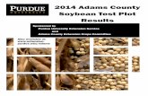 2014 Adams County Soybean Test Plot Results