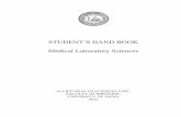 STUDENT‟S HAND BOOK Medical Laboratory Sciences