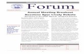 Volume 9, Issue 4 November 2005 Annual Meeting Breakout ...