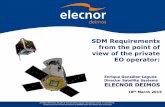 SDM Requirements from the point of view of the private EO ...