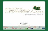WISCONSIN BUSINESS FRIEND of the ENVIRONMENT AWARDS