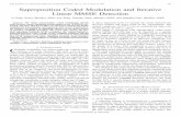 Superposition coded modulation and iterative linear MMSE ...