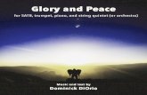 Glory and Peace-score - Full Score