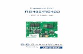 Expansion port RS485/RS422