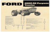 Ford 3000 Series Tractor Data & Spec Sheet