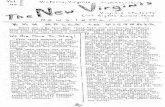 The New Virginia, newsletter Vol I #2, September 1965