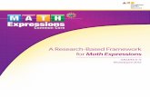 A Research-Based Framework for Math Expressions