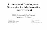 Professional Development Strategies for Mathematics ...