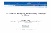 The RAMSES multi-pass interferometry campaign in X-band