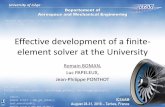 Effective development of a finite-element solver at the ...