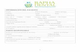 INFORMACIÓN DEL PACIENTE - Rapha Dental LLC