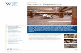 WJE SERVICE PROFILE Structural Engineering