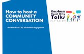 How to host a COMMUNITY CONVERSATION