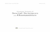 Eurasian Journal of Social Sciences and Humanities