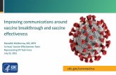 Improving communications around vaccine breakthrough and ...