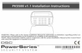 PK5500 v1.1 Installation Instructions - DSC