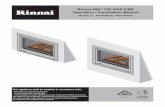 Rinnai 650 / 750 GAS FIRE Operation / Installation Manual