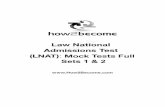 Law National ˘˙ ˘ˇ Admissions Test (LNAT) Mock Tests Full ...