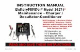 BatteryMINDer Model 36271 INSTRUCTION MANUAL