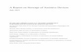 A Report on Stowage of Assistive Devices